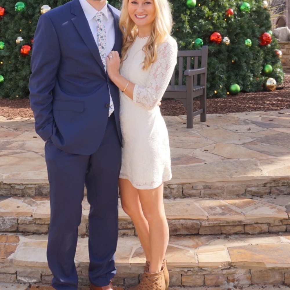 White lace dress